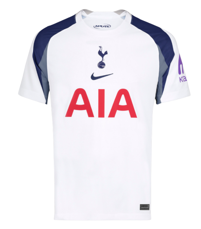 Camisa Tottenham I 25/26 - Torcedor Nike Masculina - Branca com detalhes em azul