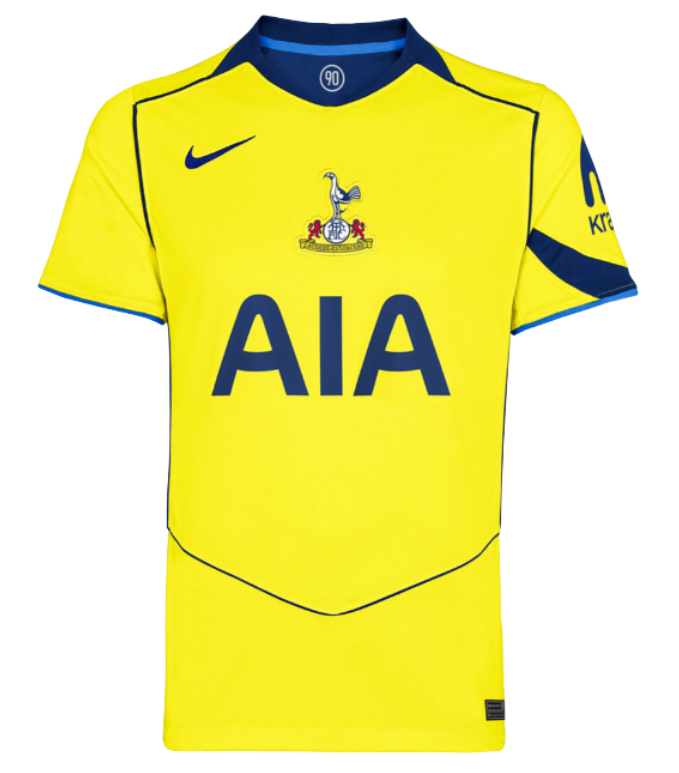 Camisa Tottenham III 25/26 - Torcedor Nike Masculina - Amarela e azul