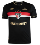 Camisa São Paulo III 25/26 - Torcedor Adidas Masculina - Preta com detalhes em vermelho e branco