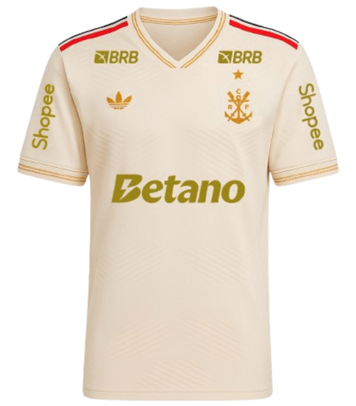 Camisa Flamengo III 25/26 - Torcedor Adidas Masculina - Amarela