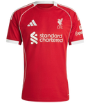 Camisa Liverpool I 25/26 - Torcedor Adidas Masculina - Vermelha com detalhes em branco
