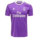 Camisa Retrô Real Madrid II 17/18 - Masculina Adidas - Roxa com detalhes em branco