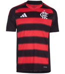 Camisa Flamengo I 25/26 - Torcedor Adidas Masculina - Preta e vermelha