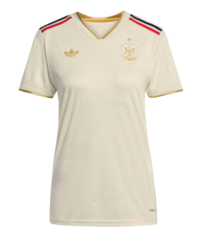 Camisa Flamengo lIl 25/26 - Torcedor Adidas Feminina - bege