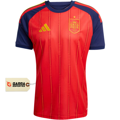 Camisa Seleção da Espanha I 2026 - Copa Do Mundo - Torcedor Adidas Masculina