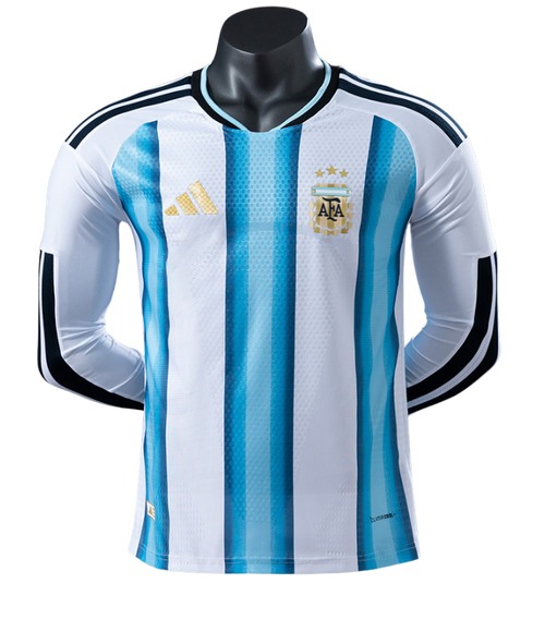 Camisa Da Argentina Copa do mundo 2026 - Manga Longa - Jogador Masculina