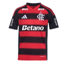 Camisa Flamengo I 25/26 - Torcedor Adidas Masculina - Preta e vermelha