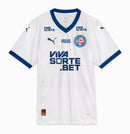 Camisa Bahia I 25/26 - Torcedor Puma Masculina - Branca com detalhes em azul