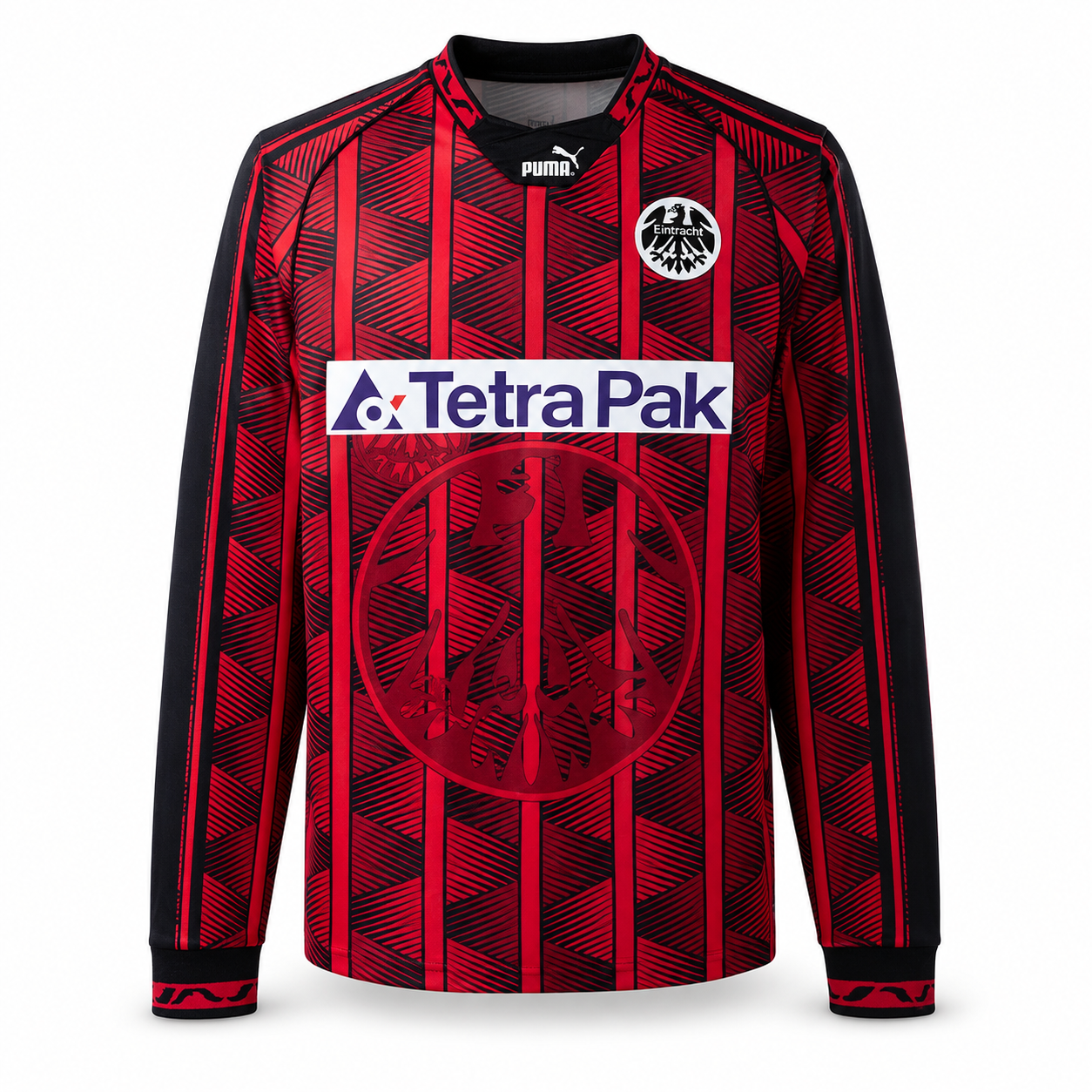 Eintracht Frankfurt 95/96 - Home - Retrô Manga longa