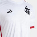Camisa Flamengo II 24/25 - Torcedor Adidas Masculina - Branca com detalhes em vermelho