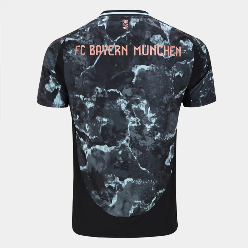 Camisa Bayern de Munique II 24/25 - Torcedor Adidas Masculina - Preta com detalhes em verde