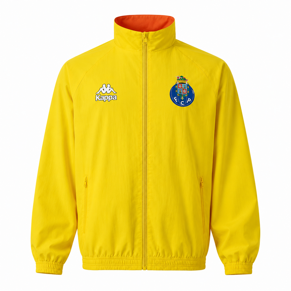 FC Porto Jacket Windbreaker - Orange & Yellow - 2 in 1 - Veste