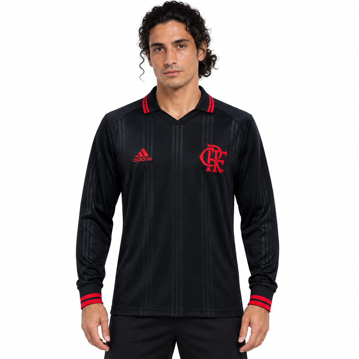 Flamengo 2019 Black Classic Edition Mangas Longas - Retro