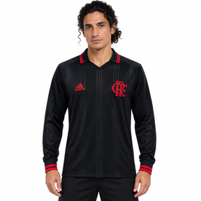Flamengo 2019 Black Classic Edition Mangas Longas - Retro