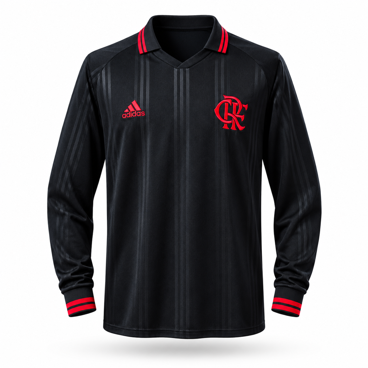 Flamengo 2019 Black Classic Edition Mangas Longas - Retro
