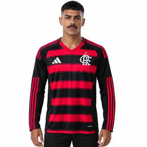 Flamengo 2025 Home - Manga Longa - Torcedor