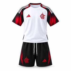 Flamengo 2025 Visitante - Conjunto Infantil