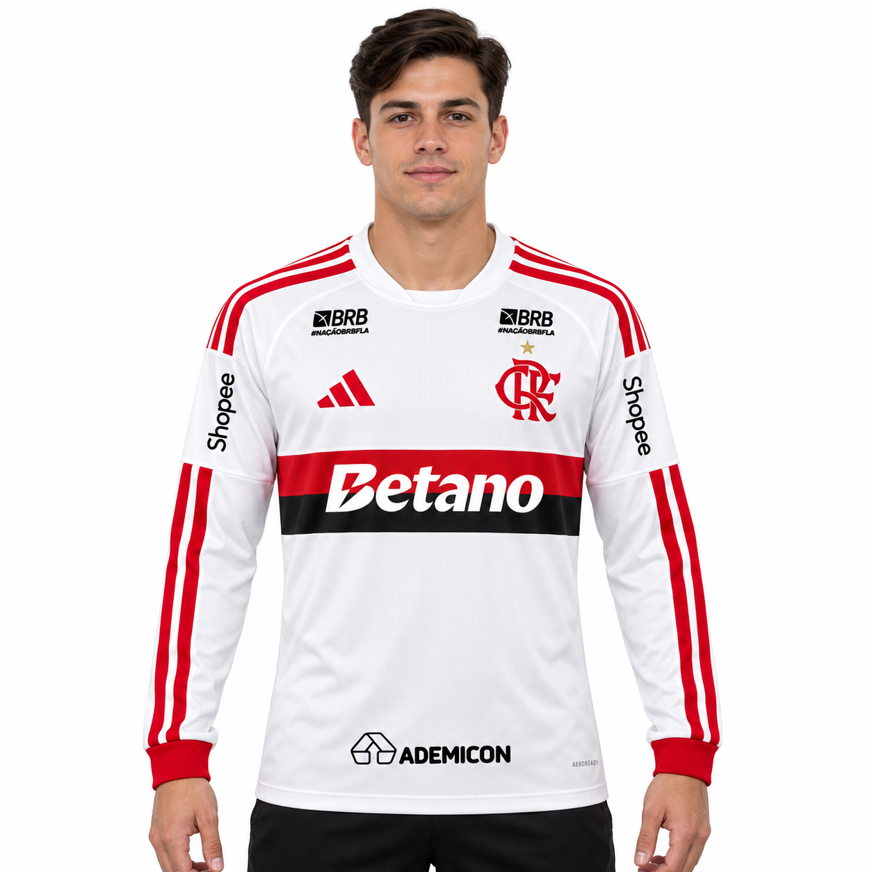 Flamengo 2026 Away Mangas Longas (Todos Pratrocionios) - Torcedor