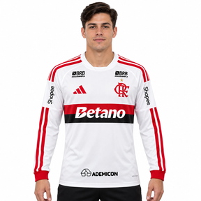 Flamengo 2026 Away Mangas Longas (Todos Pratrocionios) - Torcedor