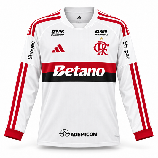 Flamengo 2026 Extérieur Manches Longues (Tous Sponsors) - Supporter
