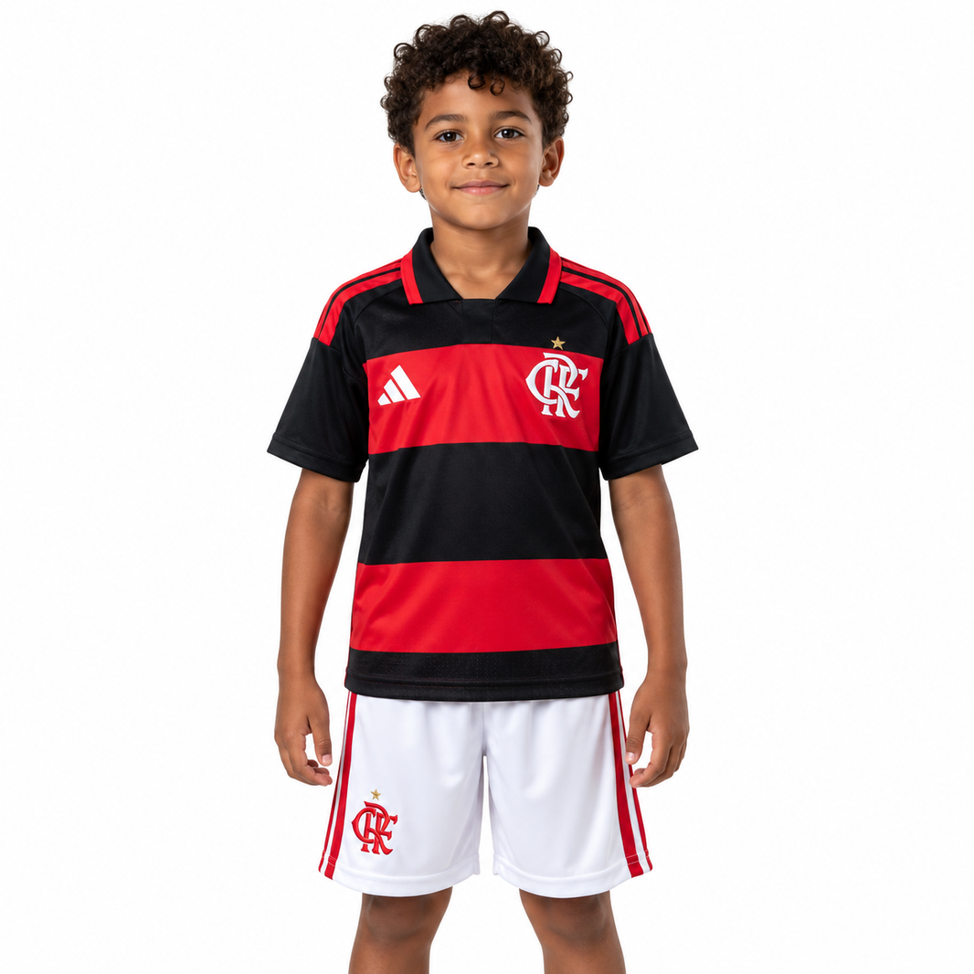 Flamengo 2026 Titular - Conjunto Infantil