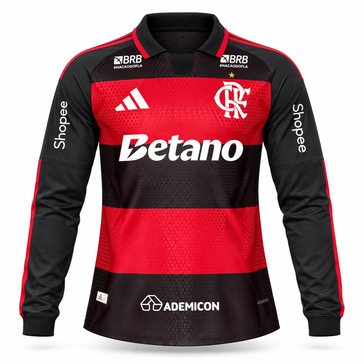 Flamengo 2026 Home (Todos os patrocinios) - Jogador