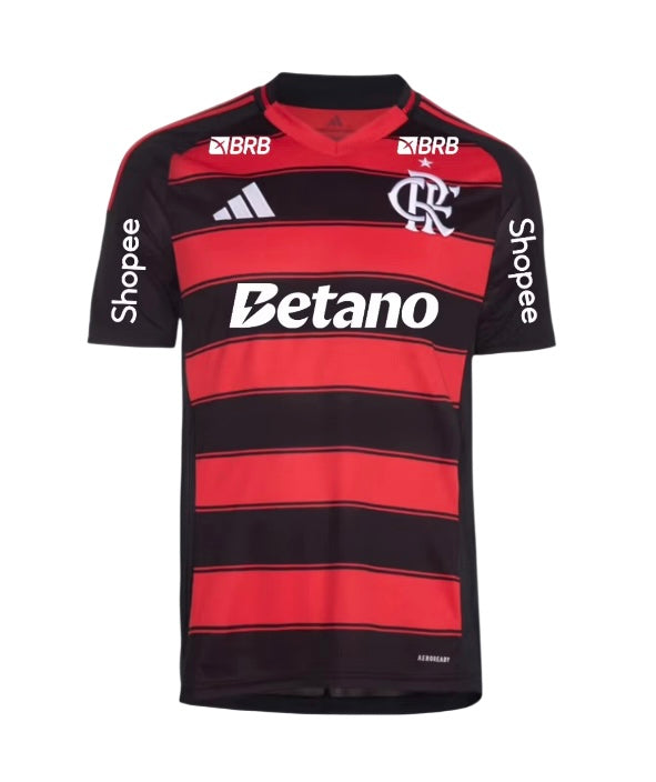 Camisa Flamengo 25/26 I Home - Todos os Patrocínios - Versão Torcedor