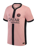 Camisa Paris Saint-Germain III 24/25 - Torcedor Jordan Masculina - Rosa com detalhes em azul