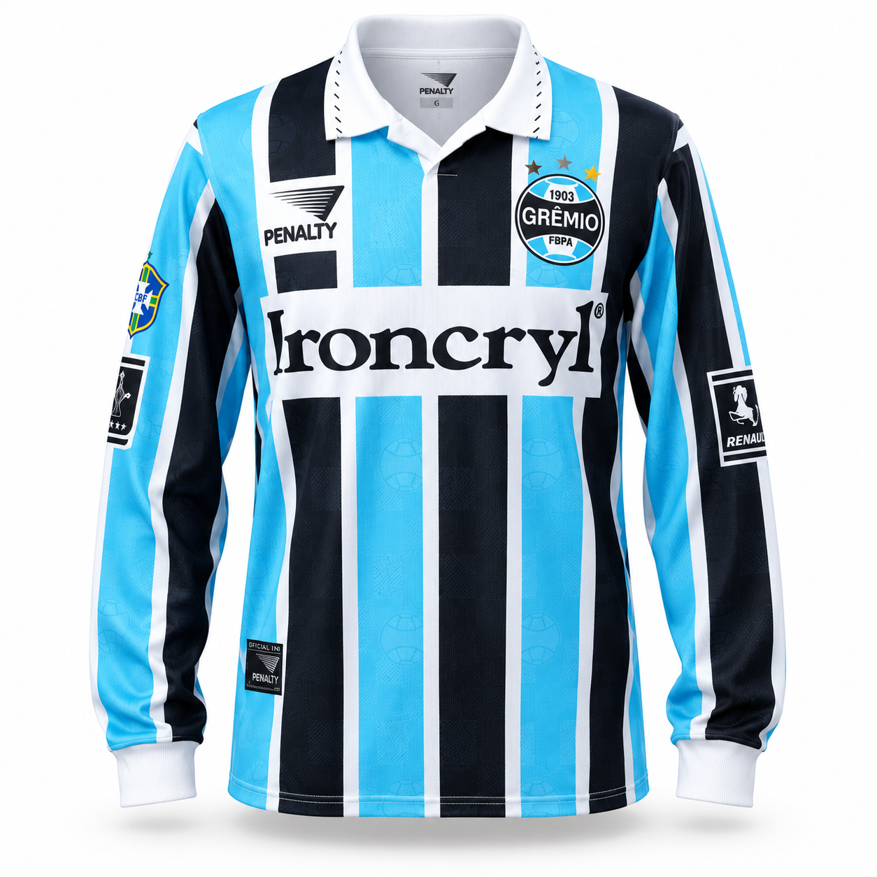 Grêmio FBPA 1997 Home Mangas Longas - Retro