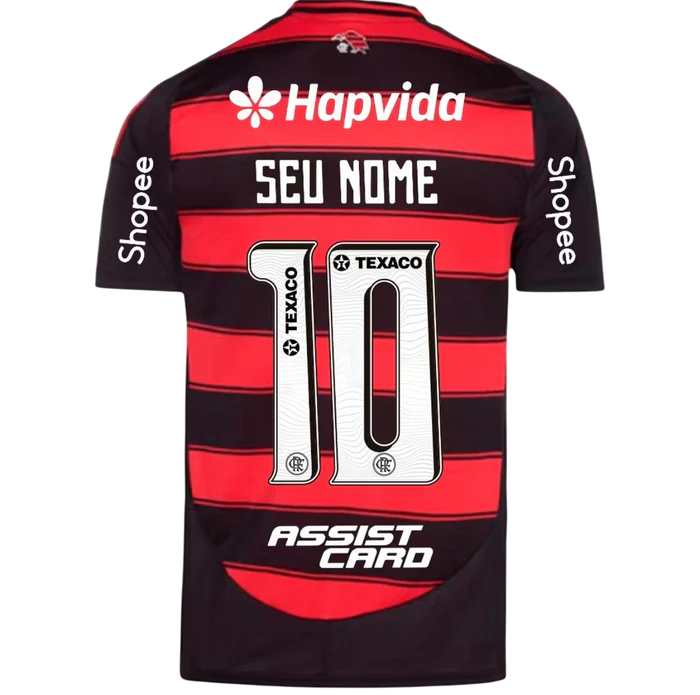 Camisa Flamengo 25/26 I Home - Todos os Patrocínios - Versão Torcedor
