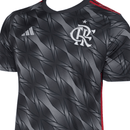 Camisa Flamengo III 25/26 - Torcedor Adidas Masculina - Preta com detalhes em cinza e vermelho