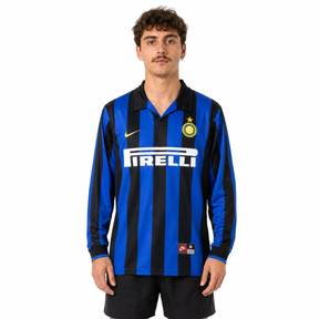 Inter de Milão 97/98 Home - Torcedor - Retrô Manga Longa