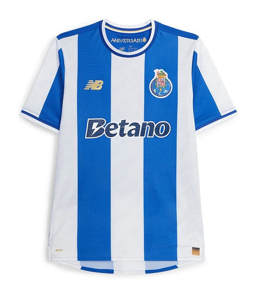 Camisa FC Porto Home 25/26 Torcedor New Balance Masculina - Azul e Branco