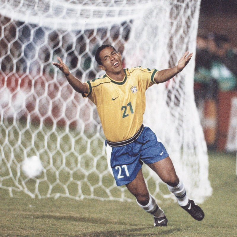 Camisa Retrô 1998 Seleção Brasileira I Nike Masculina - Amarela