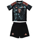 Kit Infantil Bayern de Munique II 24/25 - Adidas - Preto com detalhes em verde e marrom
