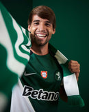 Camisa Sporting CP Stromp 24/25 - Torcedor Nike Masculina - Verde com detalhes em branco e preto