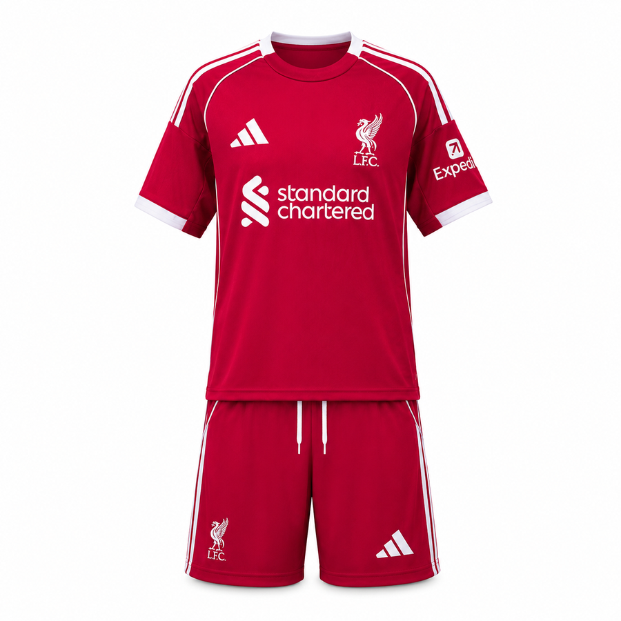 Liverpool FC 25/26  Home - Kids Kit