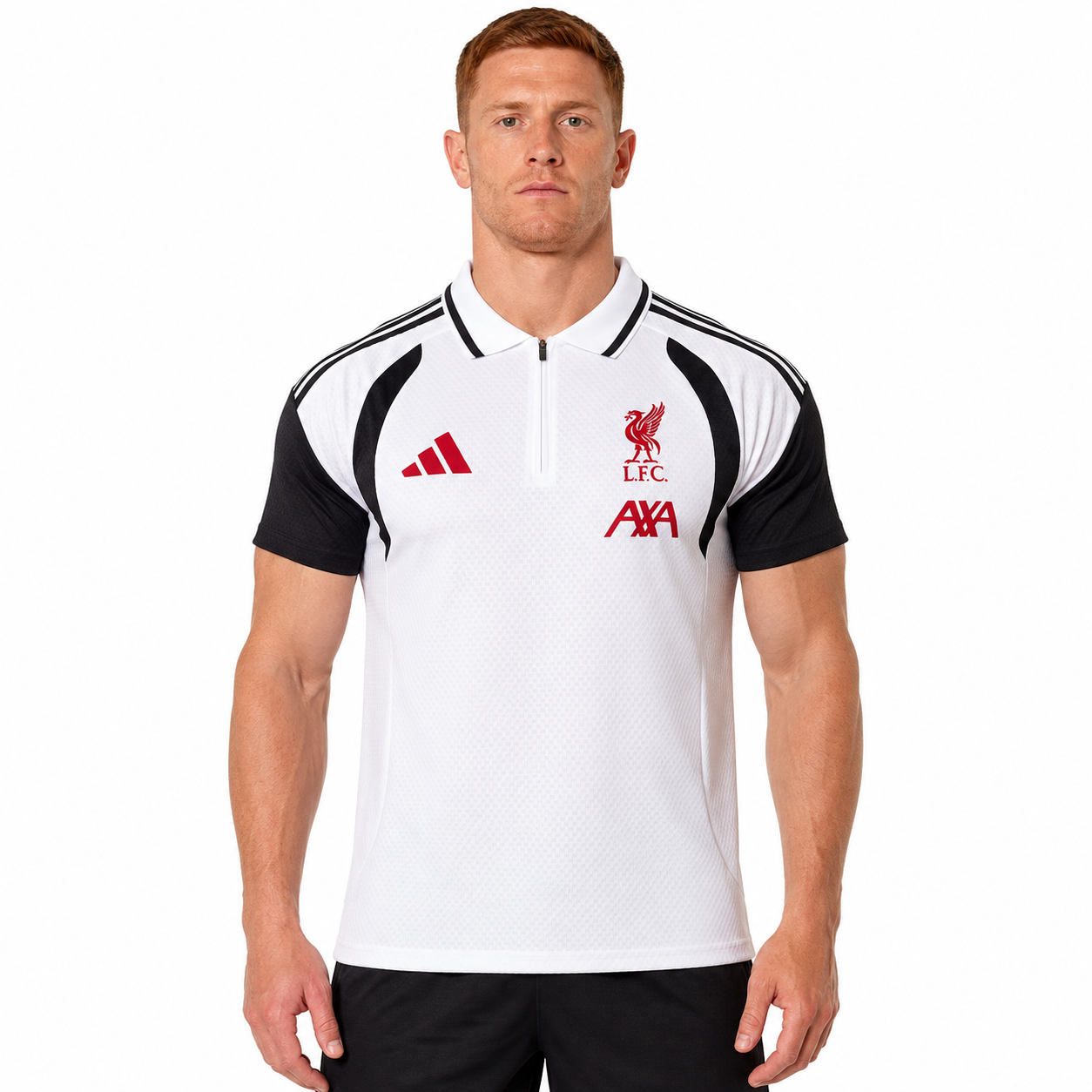 Liverpool FC 25/26 Travel Polo Shirt White - Player