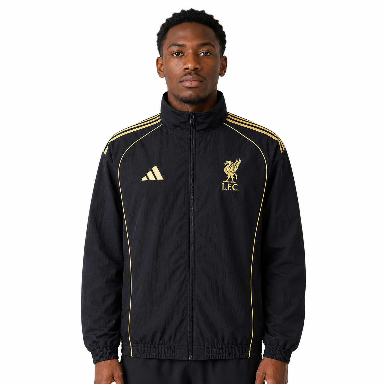 Liverpool FC Jacket Windbreaker Black - Veste