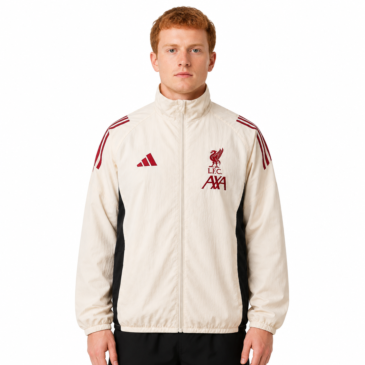 Liverpool FC Jacket Windbreaker Off-White - Veste