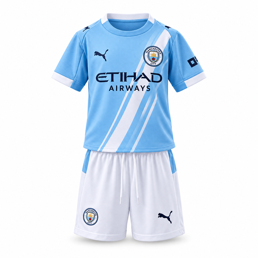 Manchester City 25/26 Home - Kids Kit