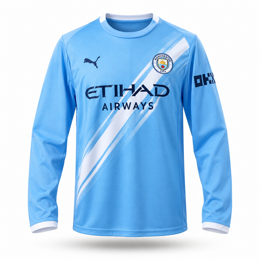 Manchester City 25/26 Home - Long Sleeve - Fan