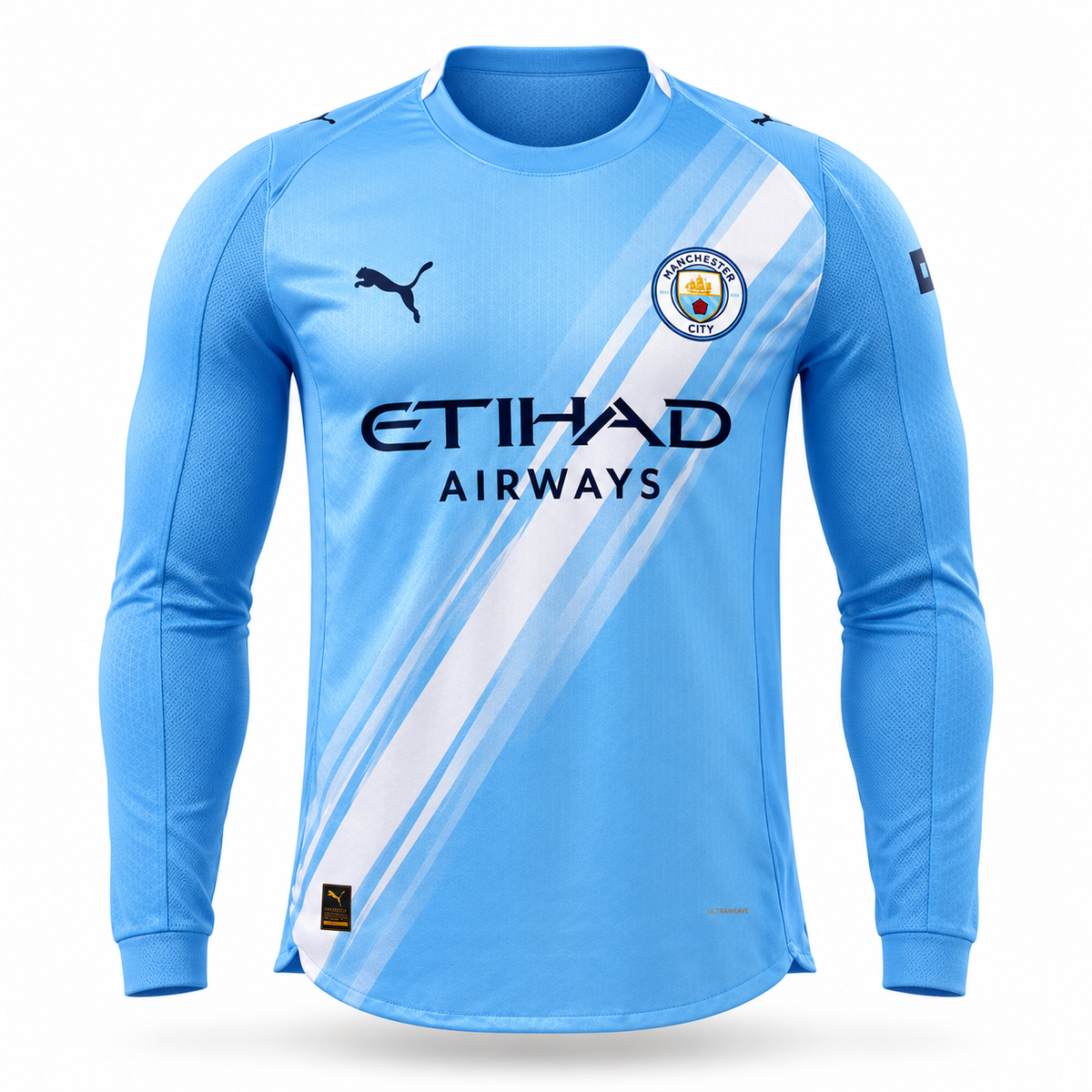 Manchester City 25/26  Home - Manga Longa - Jogador