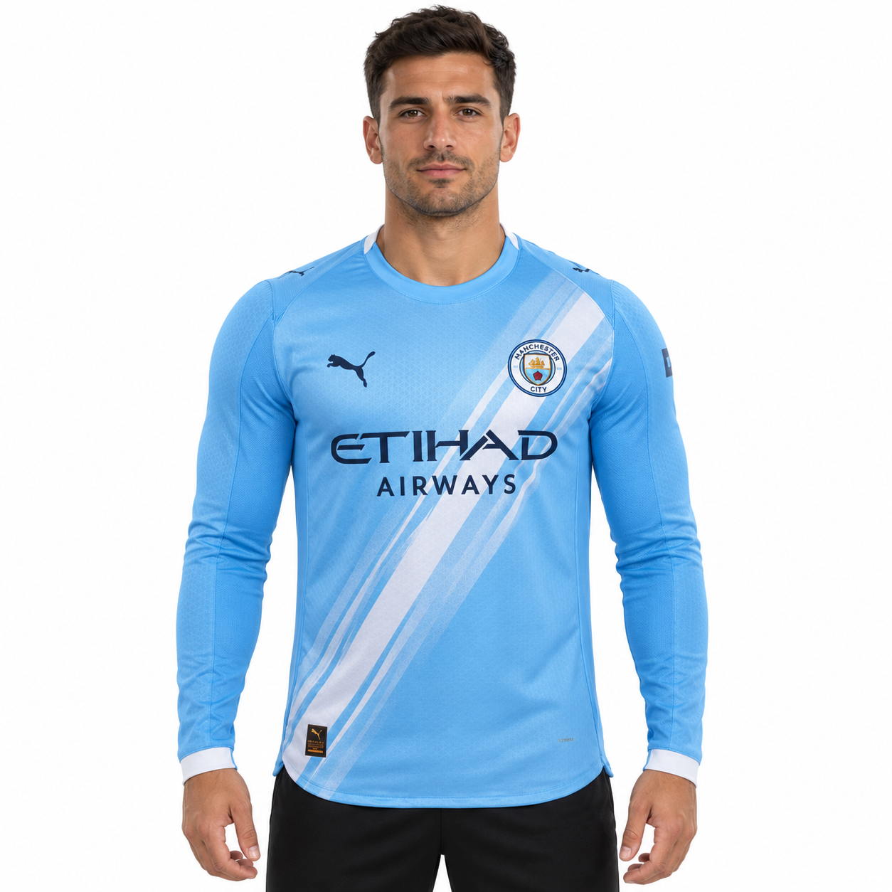 Manchester City 25/26 Domicile - Manches Longues - Joueur