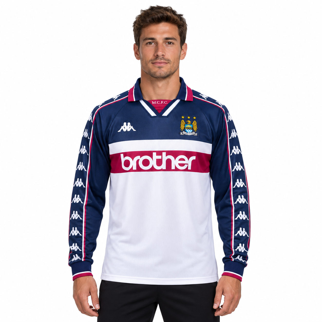 Manchester City 97/98 Home - Long Sleeves  - Retro