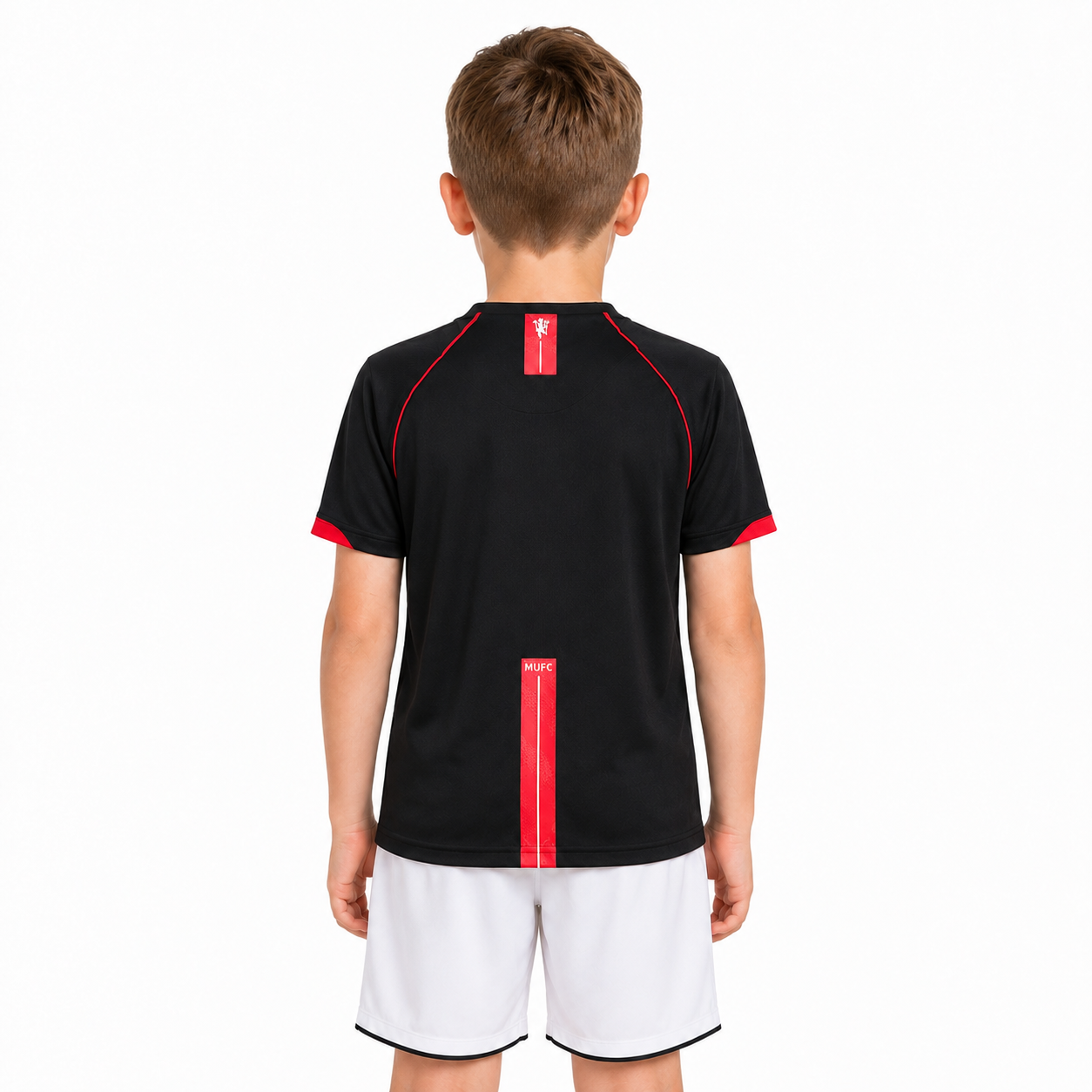 Manchester United 07/08 Black - Kids Kit - Retro