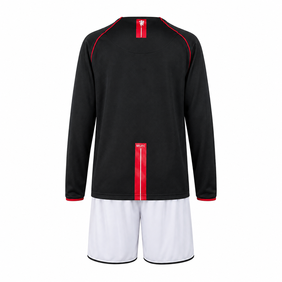 Manchester United 07/08 Black Long Sleeve - Kids Kit - Retro