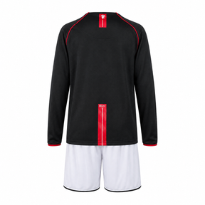 Manchester United 07/08 Black Manga Longa - Kids Kit - Retro