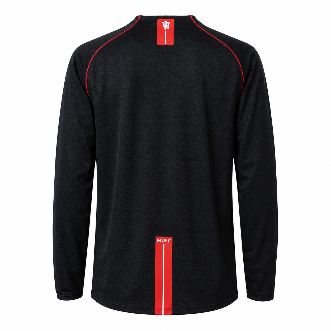 Manchester United 07/08 Black Mangas longa - Retrô