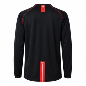 Manchester United 07/08 Black Mangas longa - Retrô